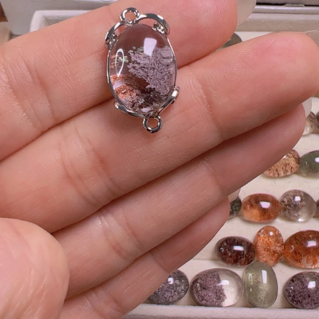 水晶手链银S800镀金镶嵌浅****