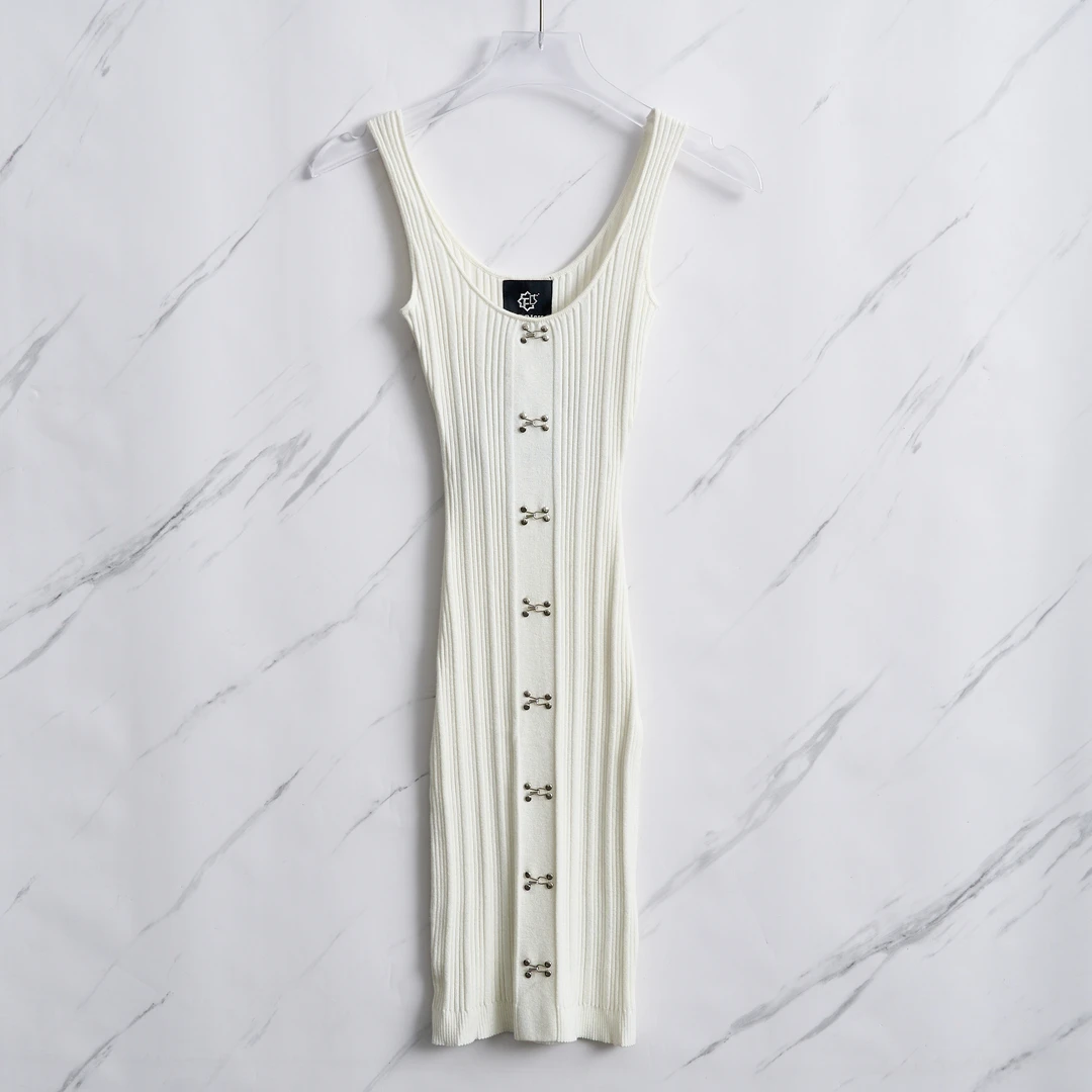 全新未使用  【瑞池女装】B.N.R less金属对钩针织连衣裙/NEGU00025