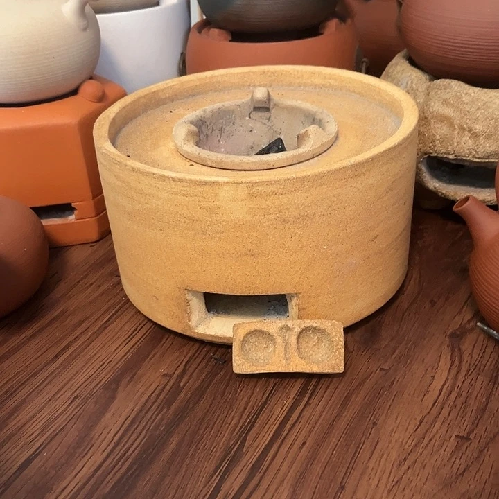 潮州白泥粗陶大圆炉