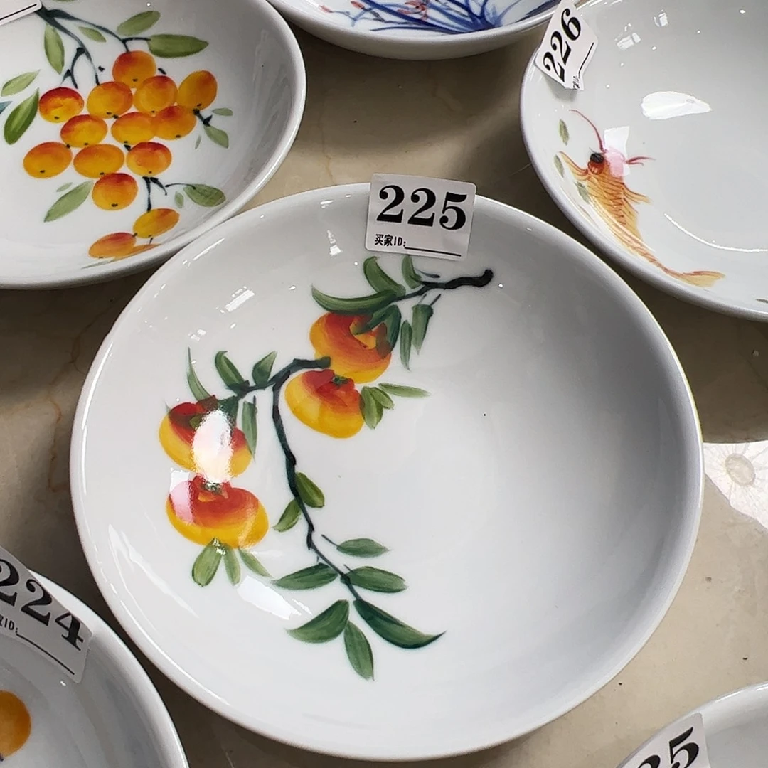 瓷片景德镇陶瓷手工手绘制作