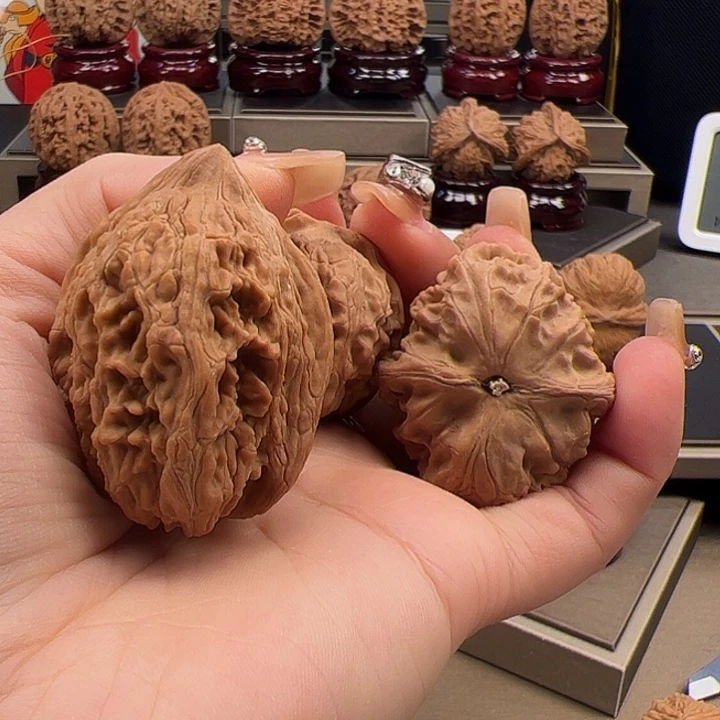 文玩核桃把件大沽石➕延庆元宝 s-008