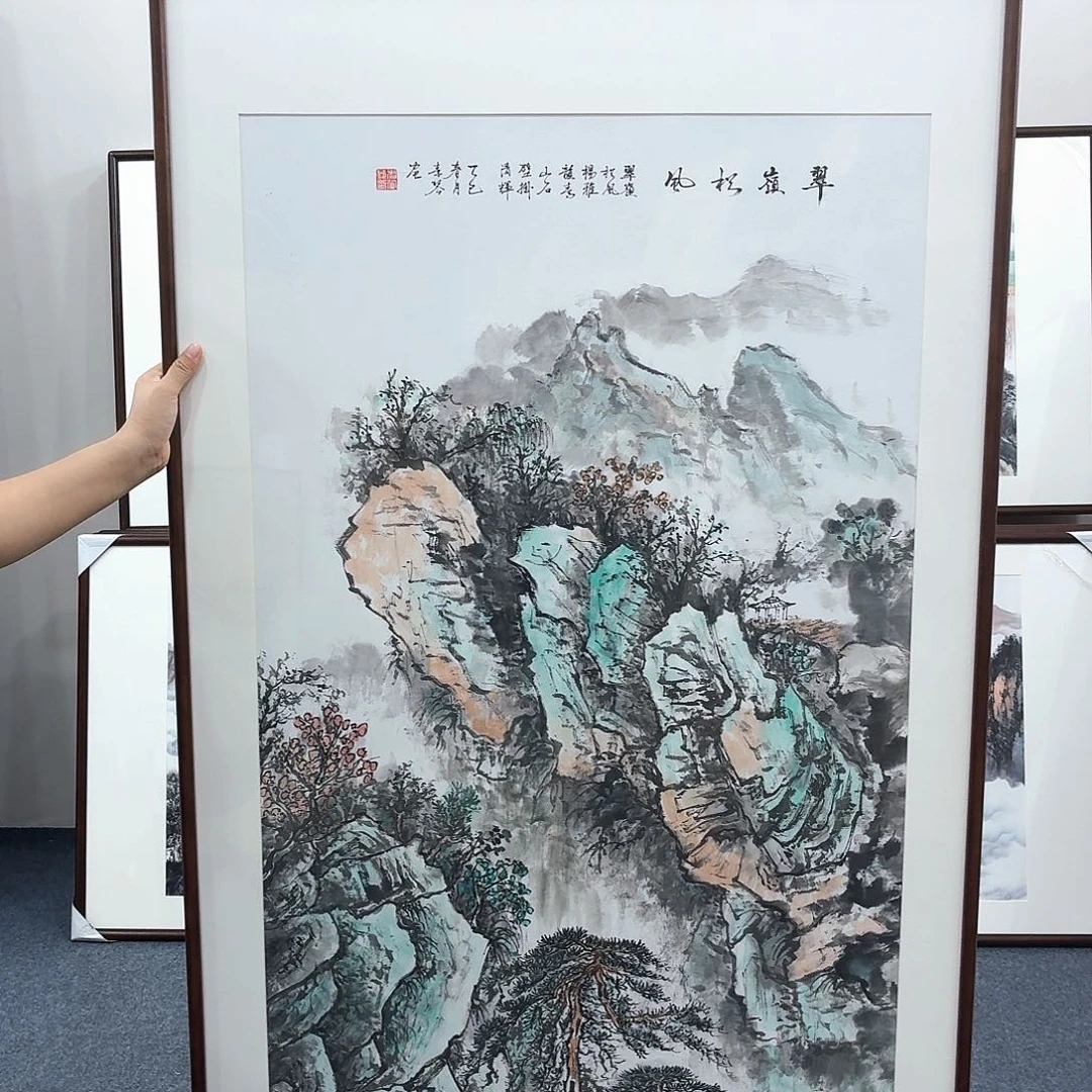 国画手绘作品160×80尺寸