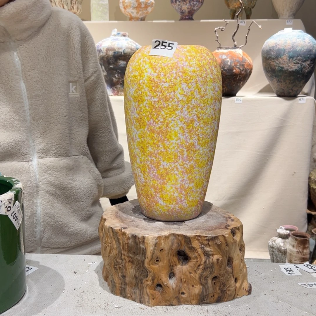 花瓶摆件花瓶摆件花瓶255华庭街上釉色彩斑斓