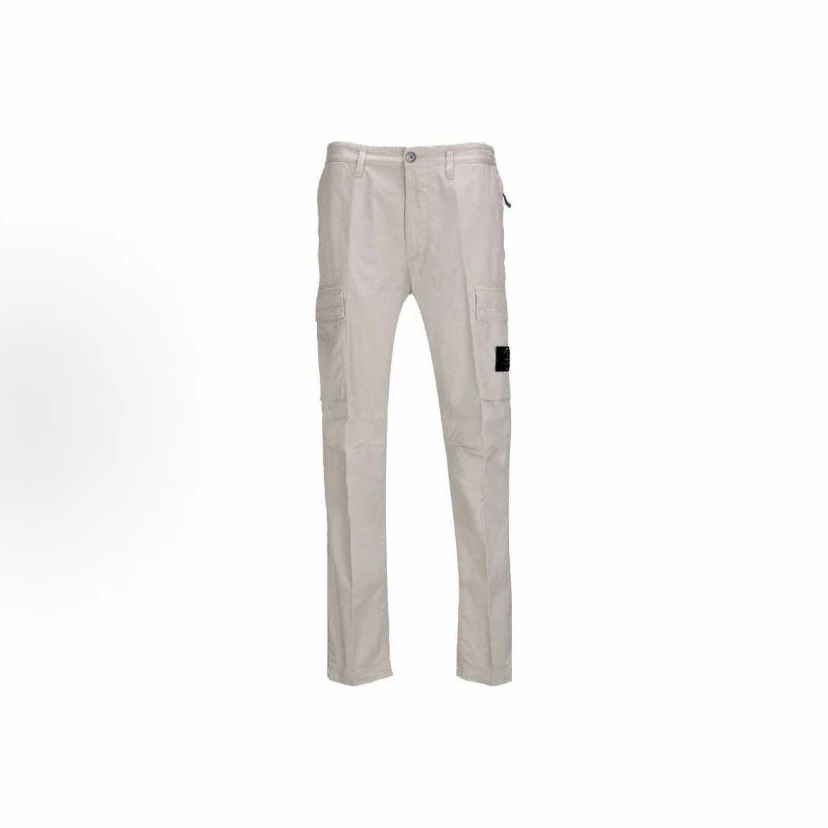 STONE ISLAND休闲灰色机织工装裤5125710M17043