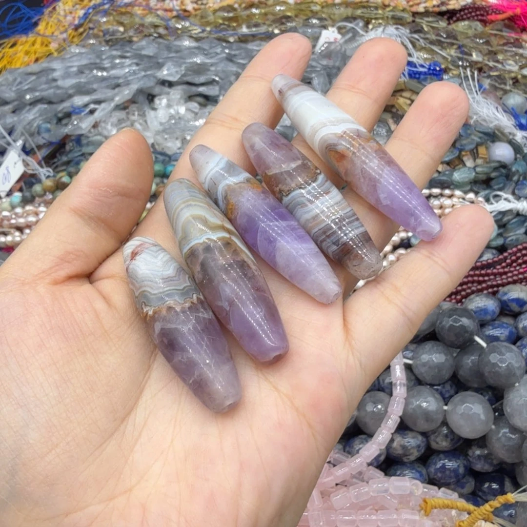 水晶珠宝半成品未镶嵌极光天珠一颗