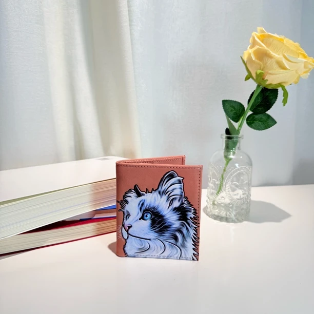 水晶植揉头层牛皮 钱包【3D高分子热熔印制】85008