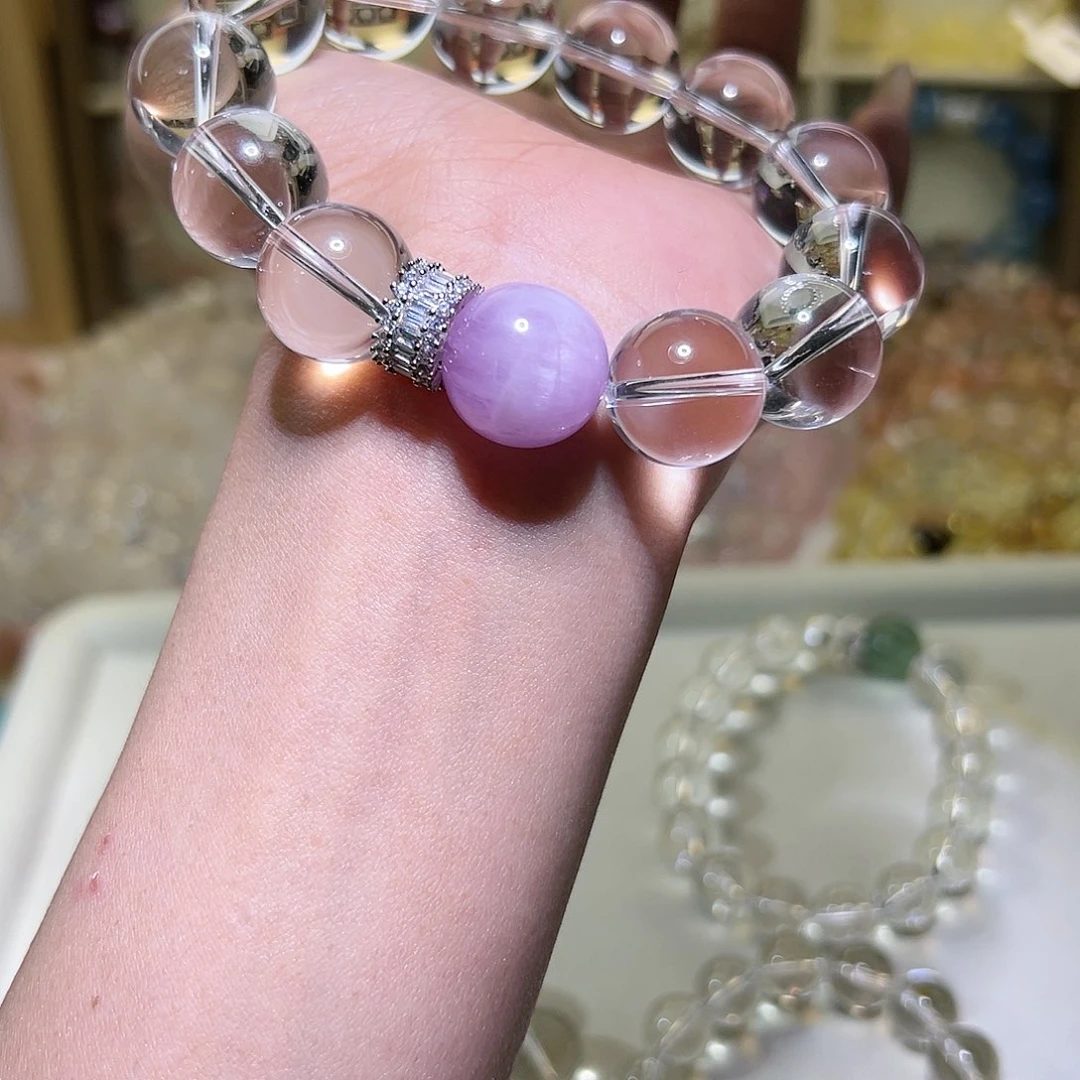 水晶手链未镶嵌叁**无设计款48小时鉴赏