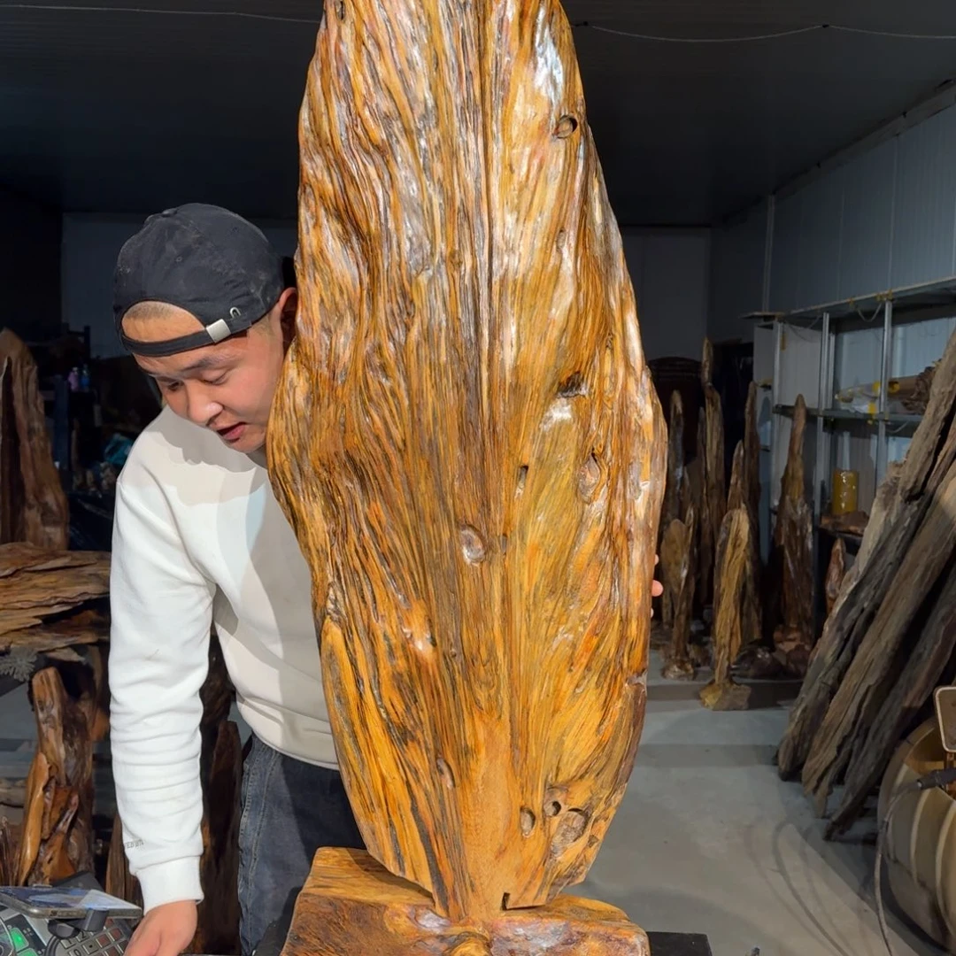 大***宝木佳友琥珀木摆件12