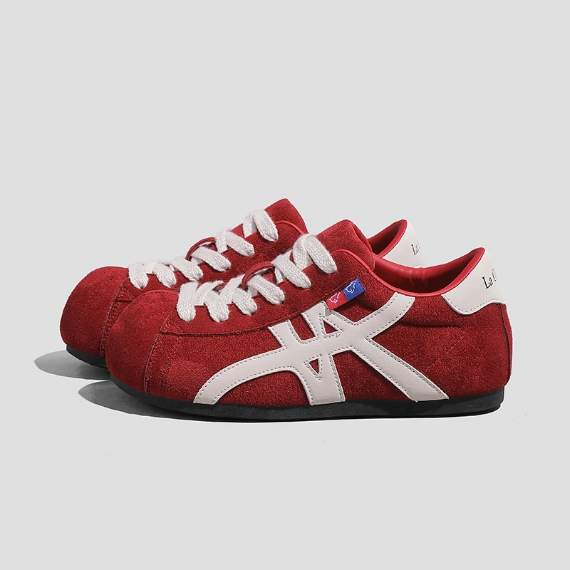 态度女鞋秋季时尚百搭休闲鞋运动鞋复古低帮日系潮流德训鞋大头鞋