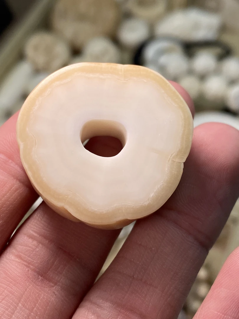 天然猛犸牙独切片吊坠