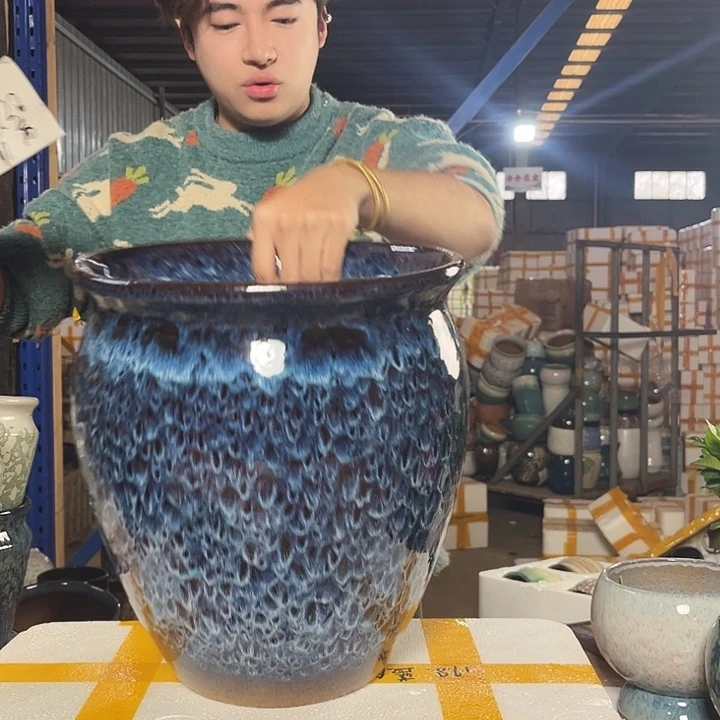 紫砂花盆宜兴紫砂粗陶花盆27/30