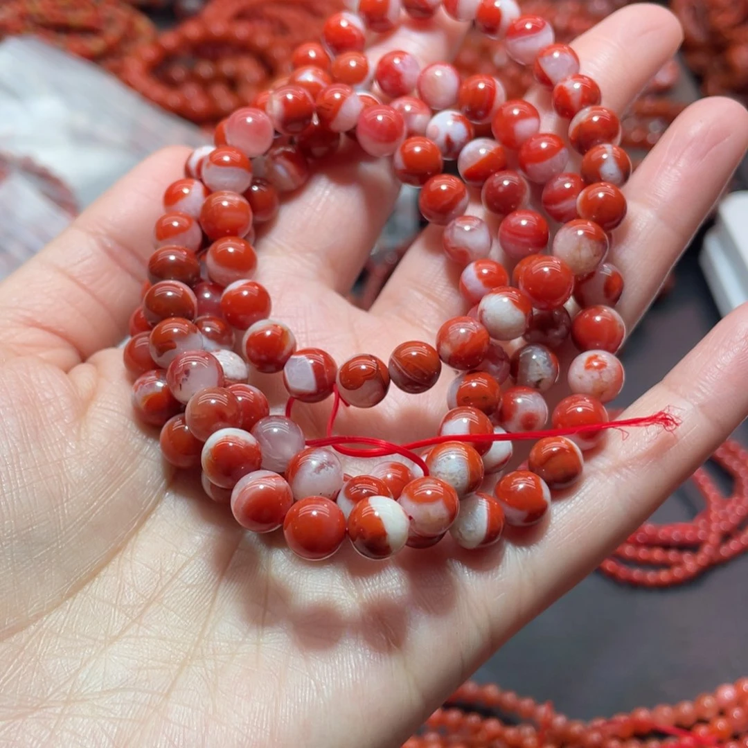 南红玛瑙手链未镶嵌