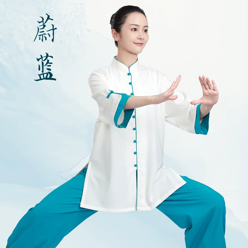 小和山太极服女款新款夏天高端棉麻亚麻太极拳八段锦练功服装夏季