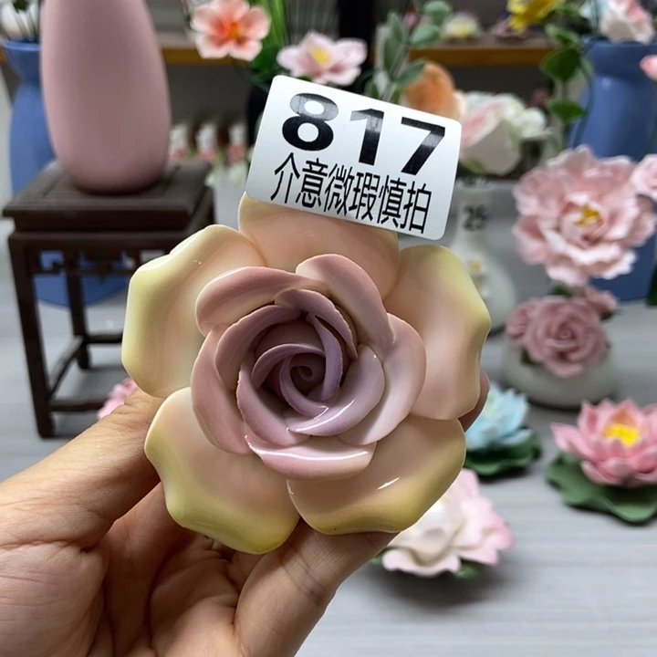 陶瓷手工制作陶瓷花