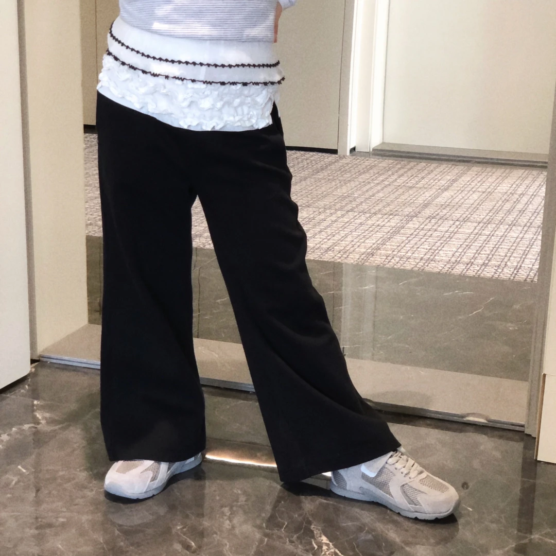 女童花边小微喇大弹力铅笔裤 25C073