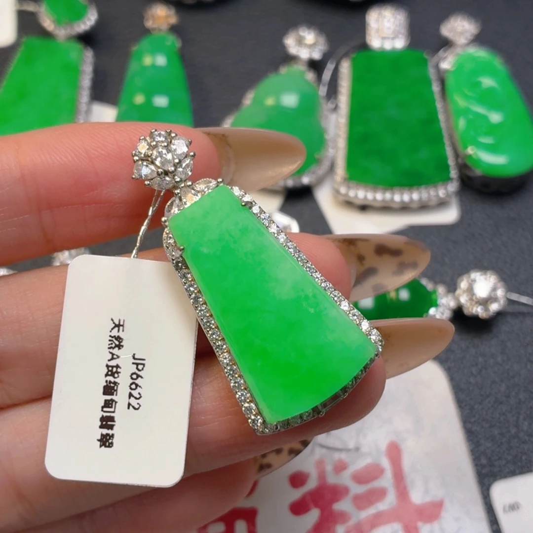 翡翠银S925镶嵌颈饰