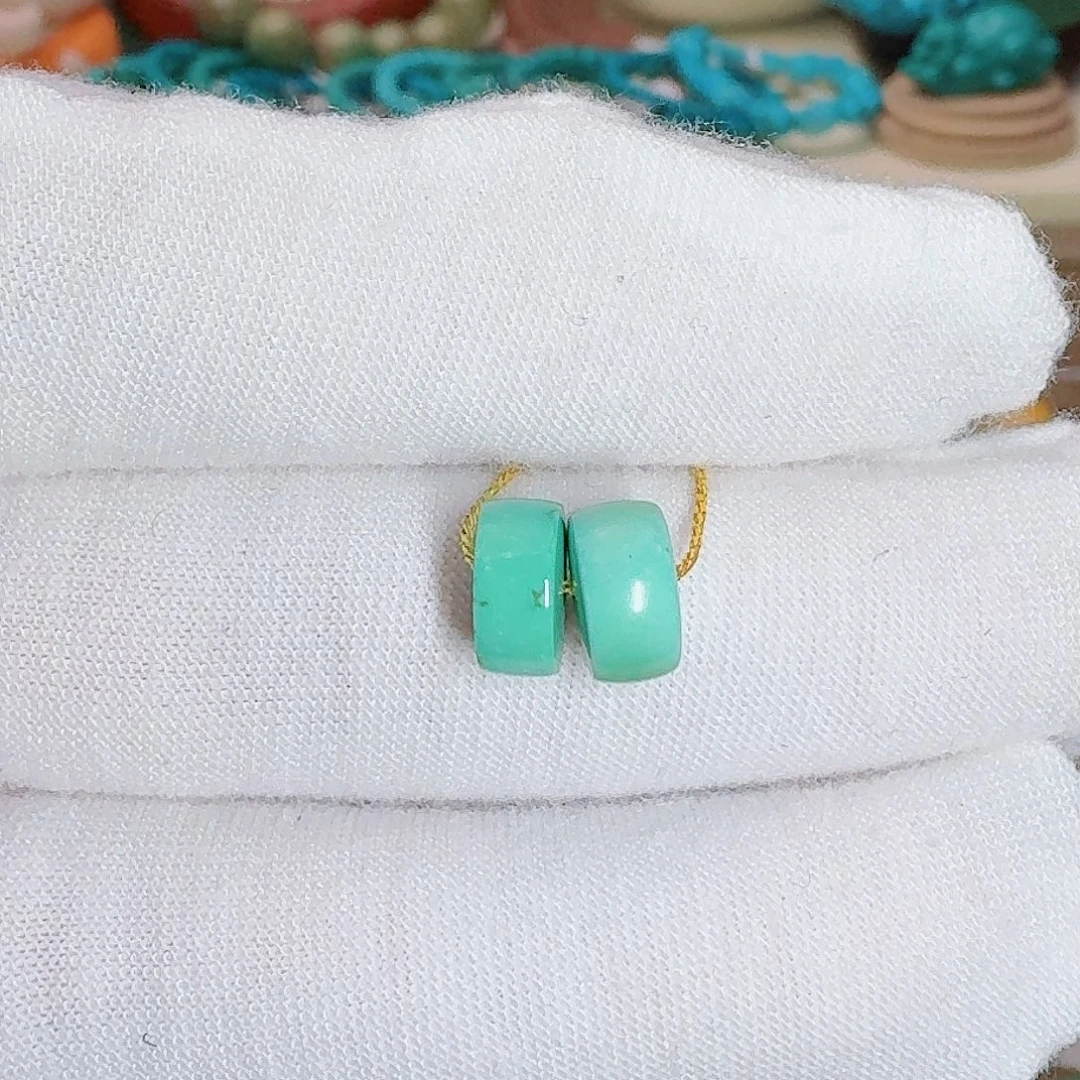 绿松石未镶嵌珠宝奇石隔片8