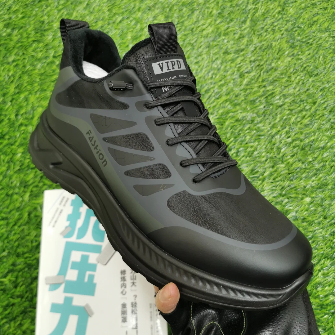 男士加绒加厚棉鞋运动休闲鞋百搭保暖旅游鞋冬季