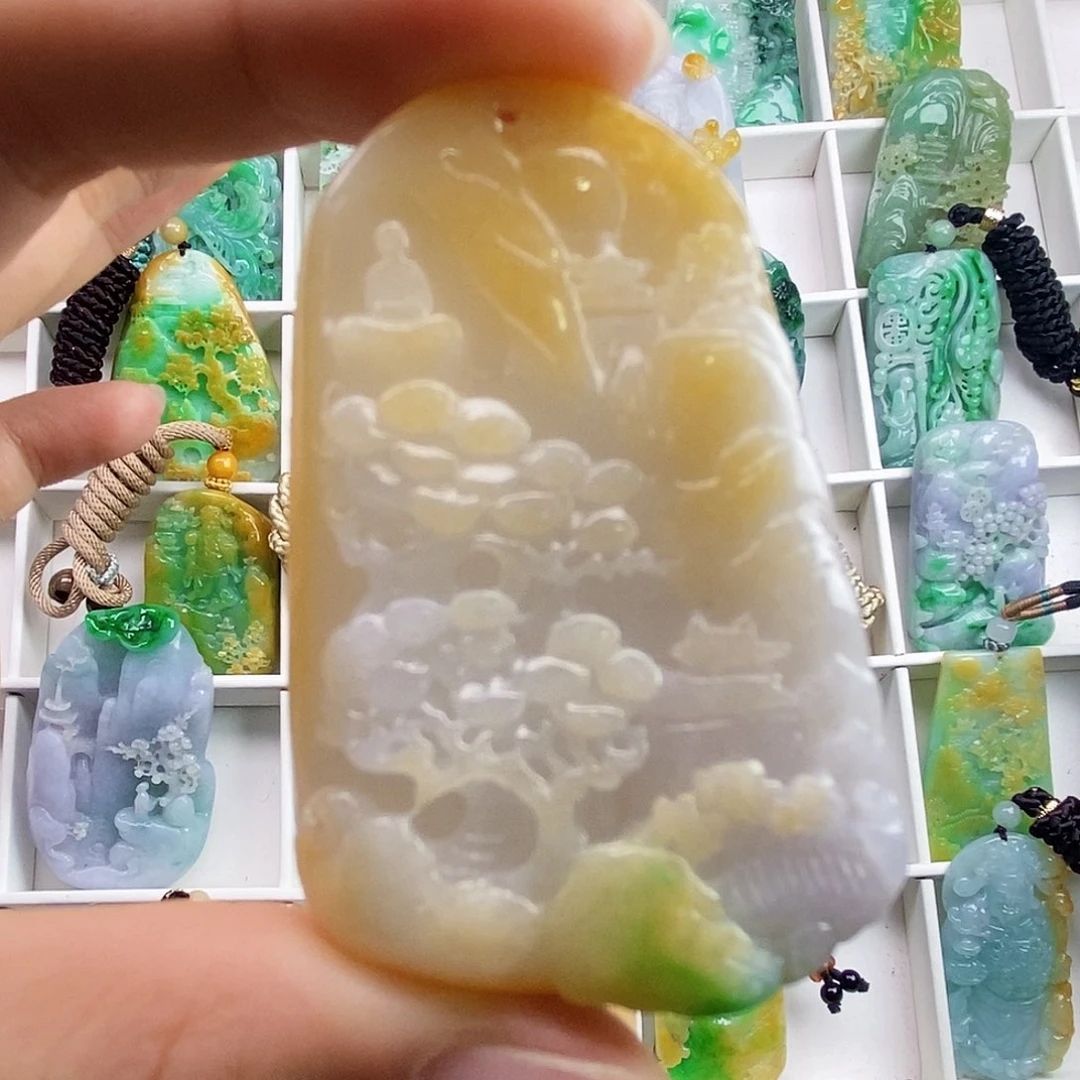 颈饰未镶嵌翡翠翡翠