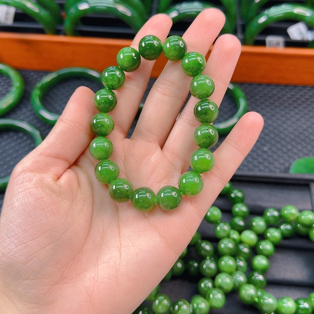 未镶嵌手链和田玉碧玉手串卡12