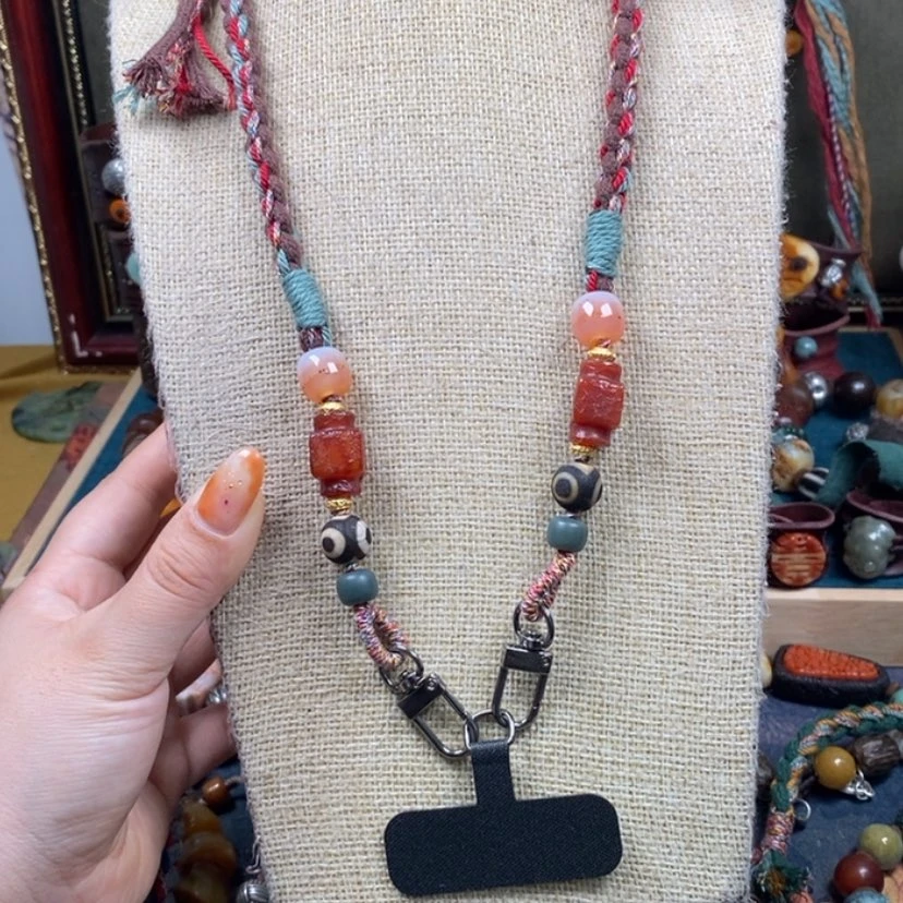 【闪购商品】玛瑙/玉髓手机链未镶嵌