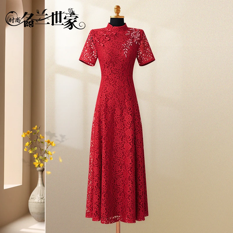 『晓婉』名兰世家婚宴礼服连衣裙中式喜婆婆喜妈妈婚宴装MQZ09B9692