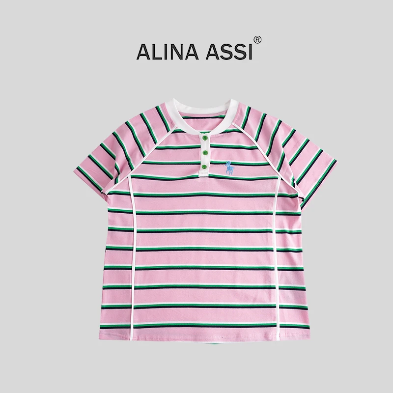 【现货】2025新款T恤百搭显瘦短袖上衣YMF829