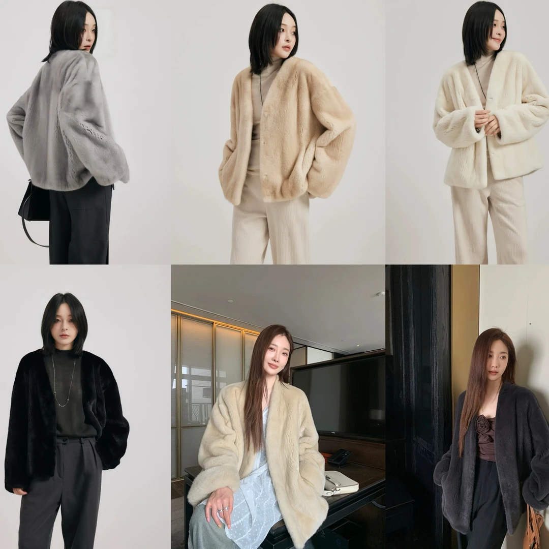 2025时尚貂皮外套大衣