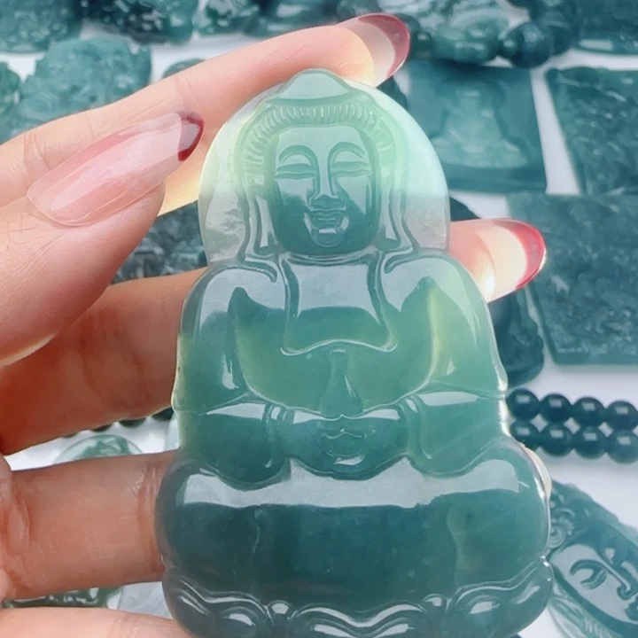 翡翠未镶嵌颈饰多样性发货天然A货翡翠