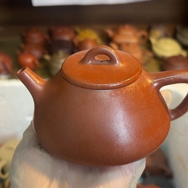 茶壶紫砂宜兴紫砂壶红皮龙260