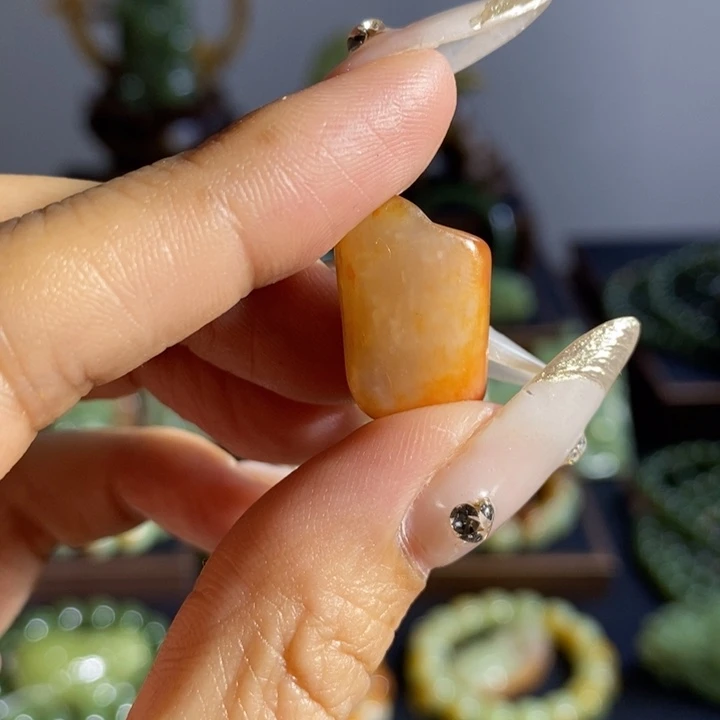 和田玉未镶嵌吊坠(不含链)