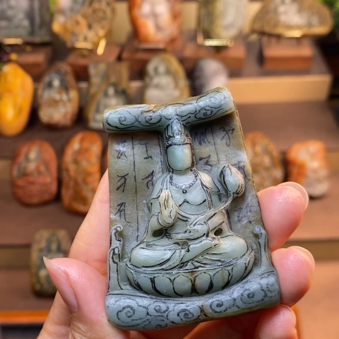 定制翡翠未镶嵌翡翠挂件