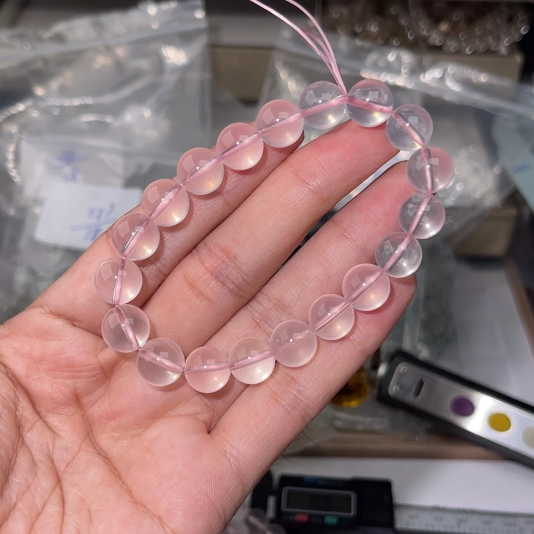 水晶手链未镶嵌粉水晶 038
