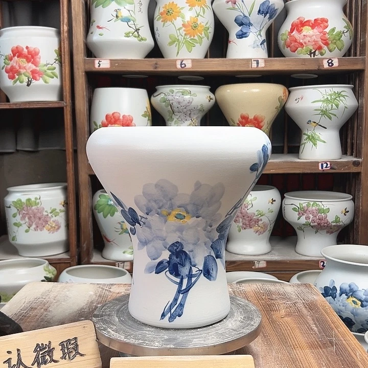 摆件火窝兰兰牡丹新款陶瓷