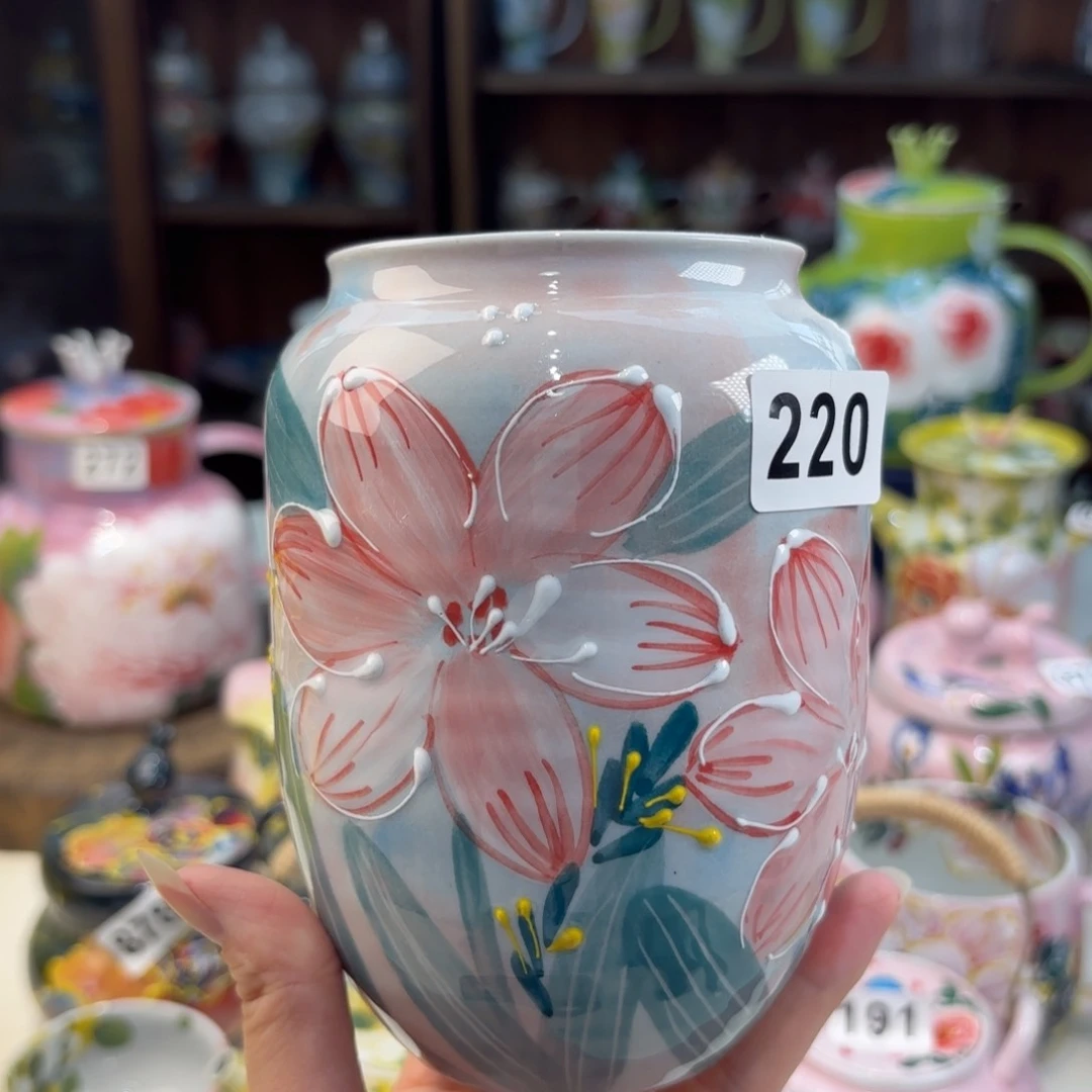 景德镇手绘高温釉下彩陶瓷茶具