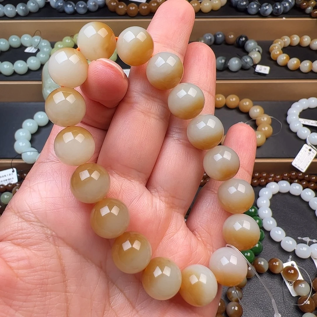 和田玉未镶嵌手链