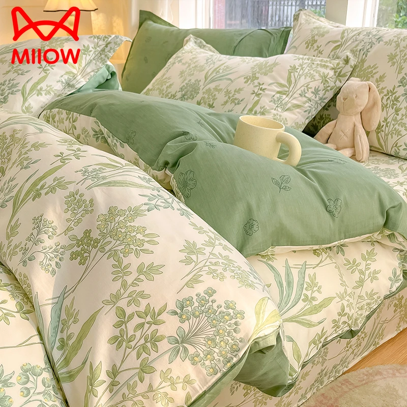 纯棉床上四件套全棉2025新款家用清新碎花被套床单宿舍三件套床笠