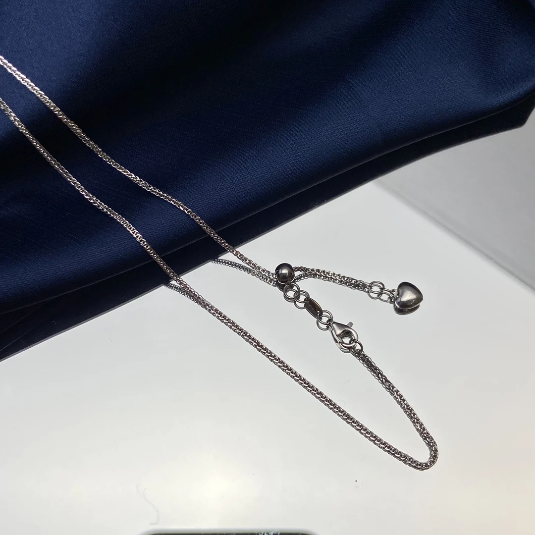 铂金Pt950 素链肖邦链闪O链钻石链