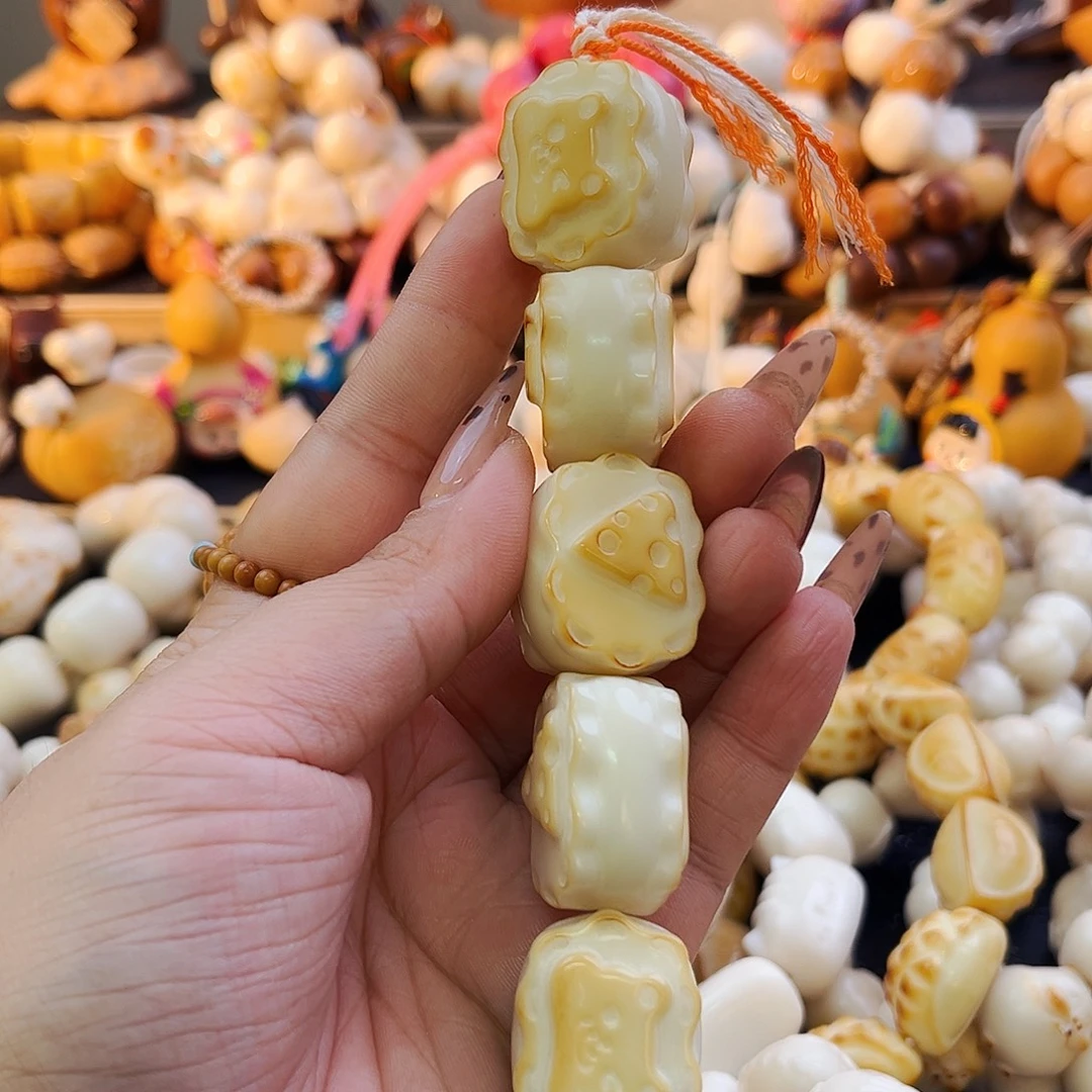 手串菩提根/象牙果奶油饼干糖葫芦串