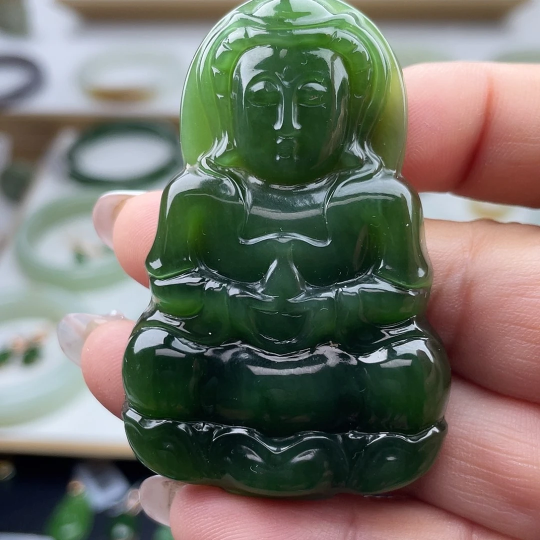 和田玉（碧玉）未镶嵌颈饰
