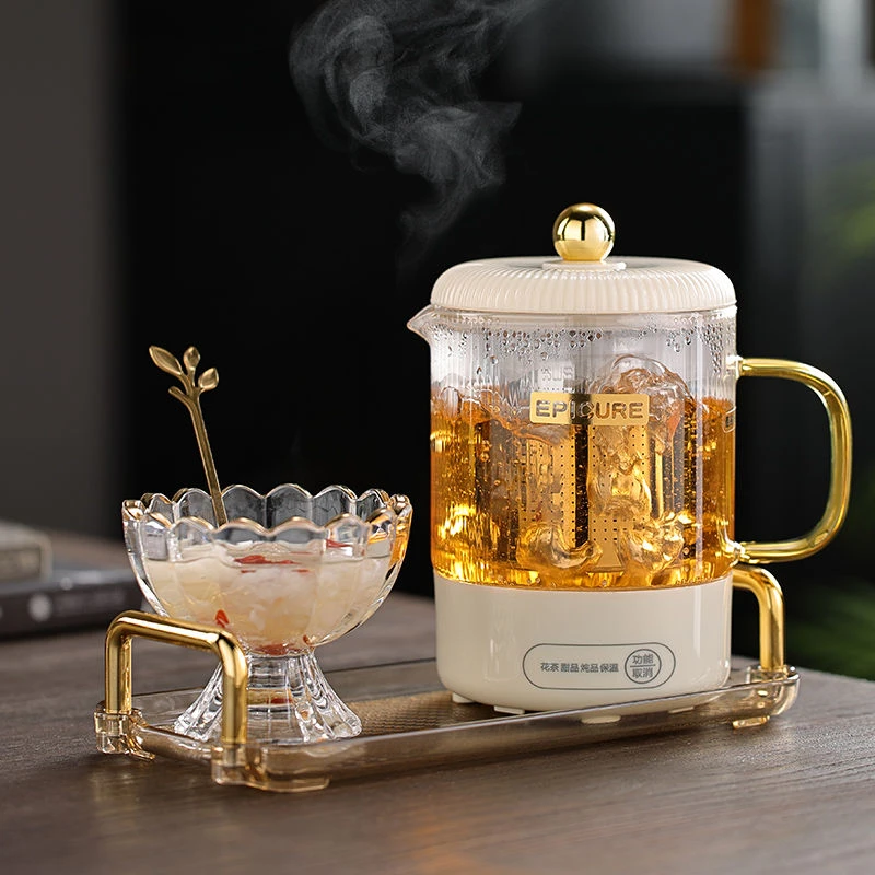 迷你小型煮茶器家用自动蒸汽玻璃花茶壶煮茶壶黑茶蒸茶器养生壶杯