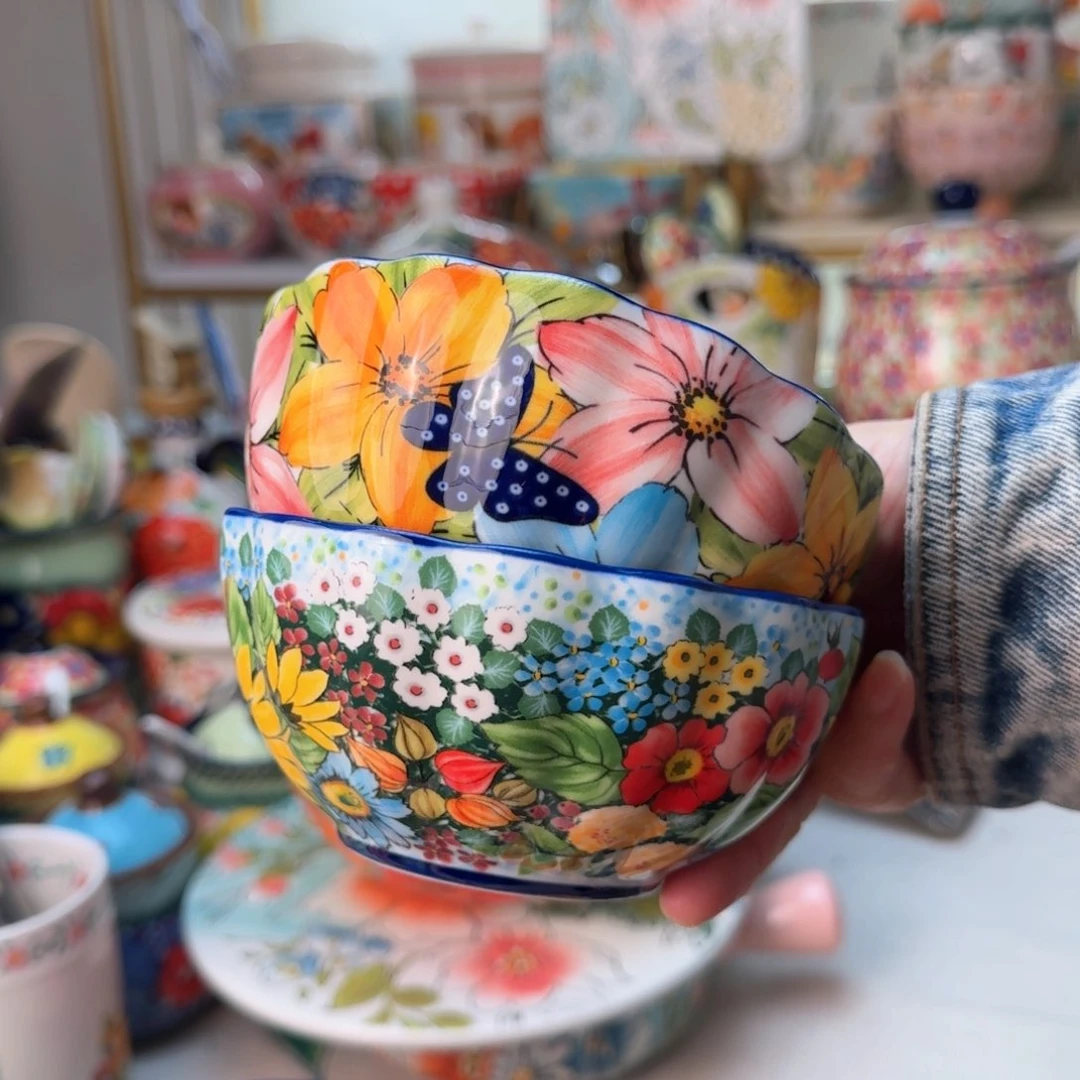 陶瓷5英寸米饭碗两只看图