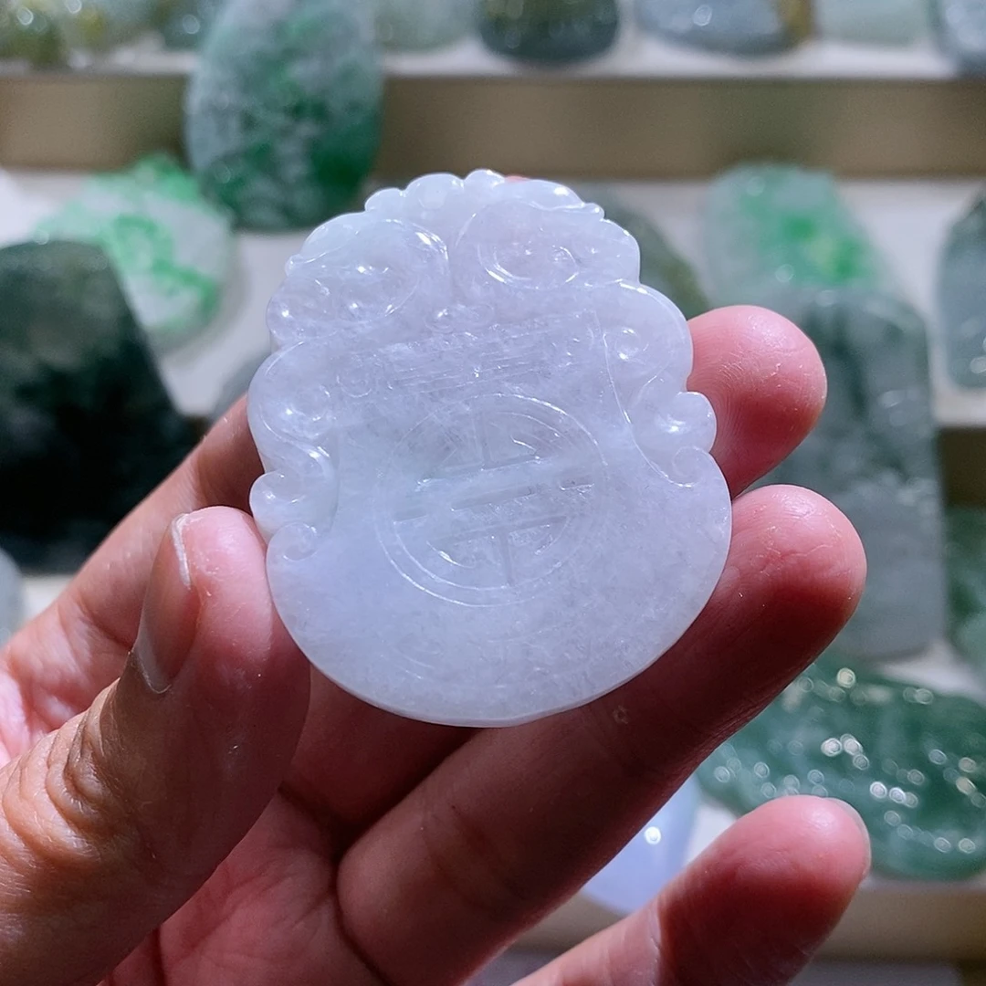 【闪购商品】翡翠颈饰未镶嵌仿古牌