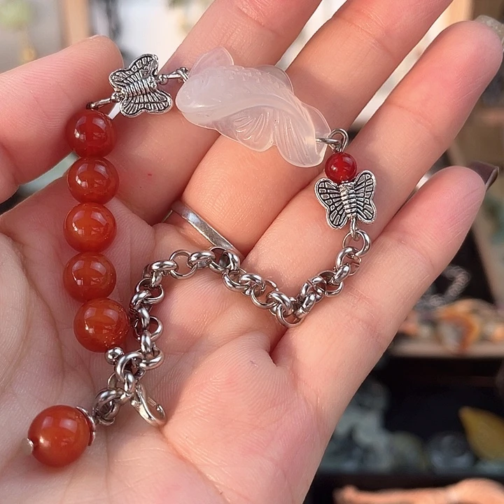 蛇纹石玉合金颈饰