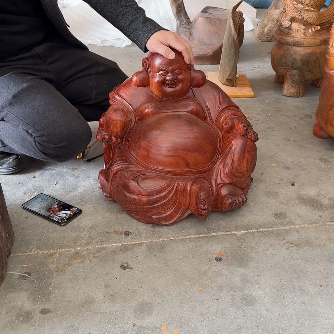 9***哥大果紫檀（缅甸花梨）工艺品摆件包邮