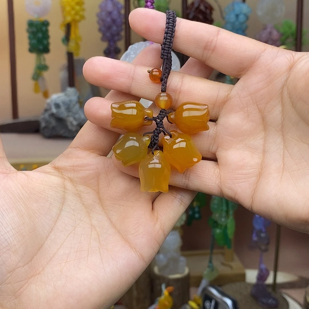 玛瑙/玉髓车挂未镶嵌靖****茶