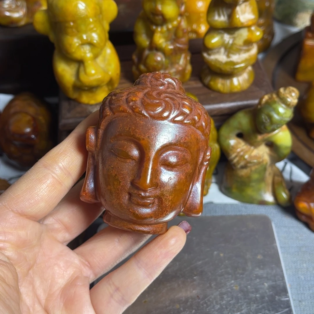 蛇纹石玉合金颈饰