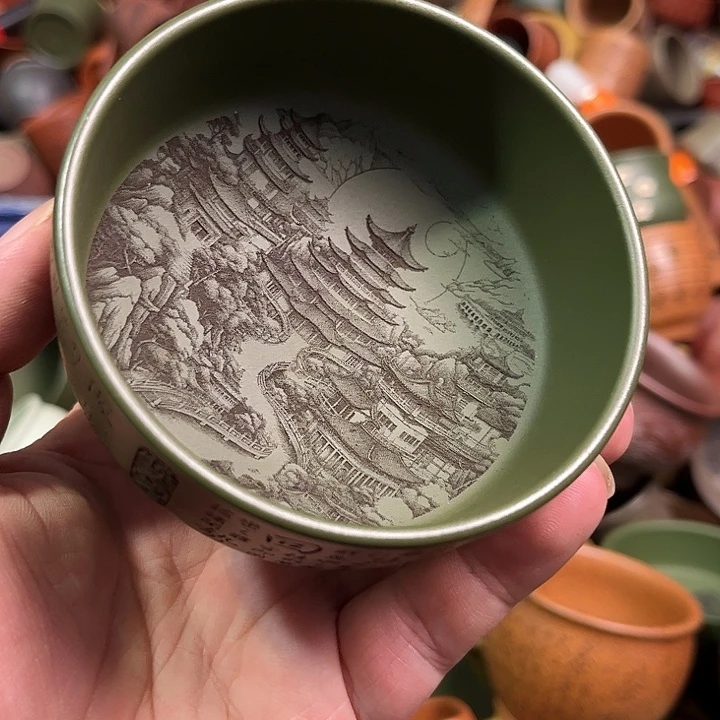 紫砂茶杯全手工紫砂主人杯