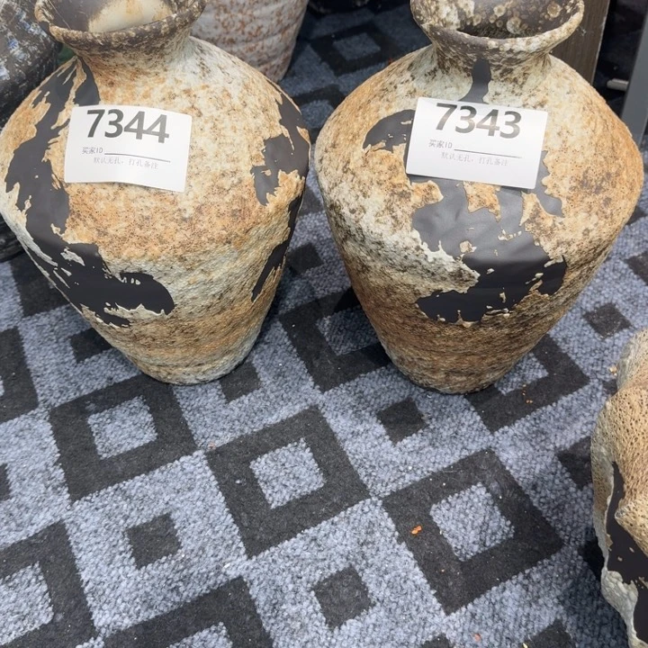 *****瓷片景德镇高温花器编码7344、7343高3口6默认无孔