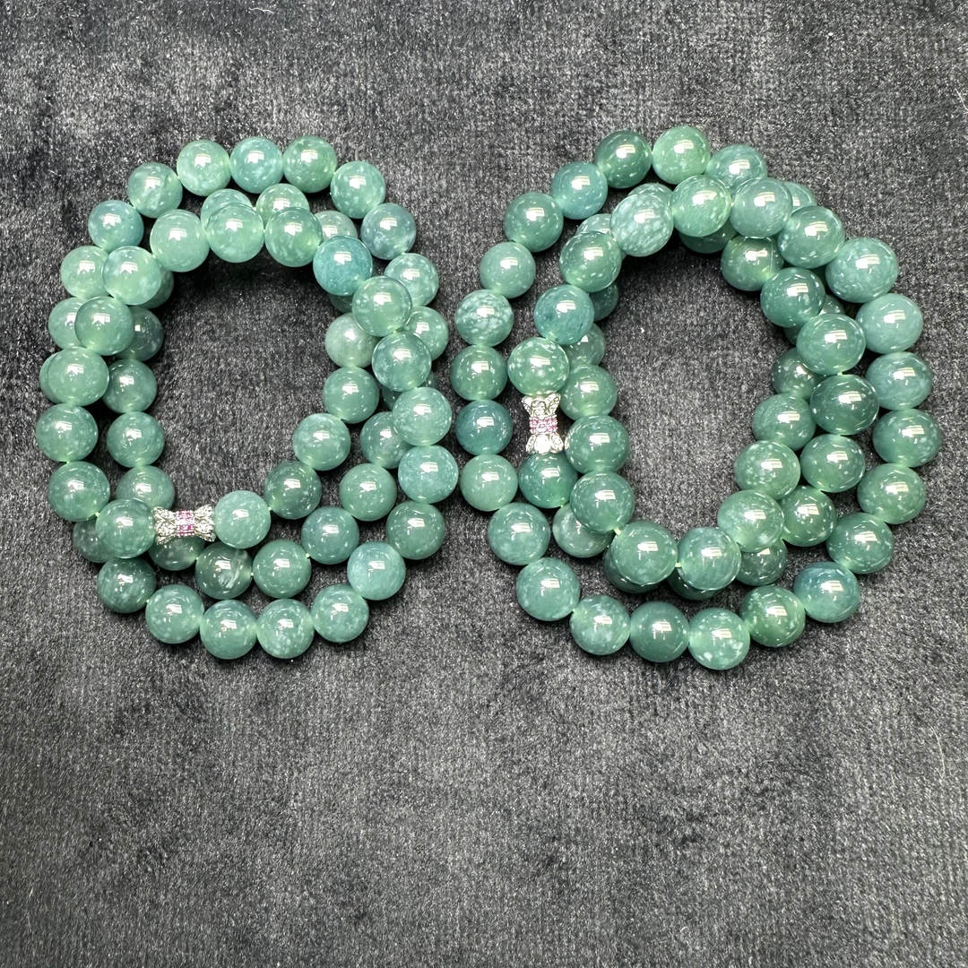 【玉经纶】46103/Q49-天然A货翡翠手串-多样性发其一